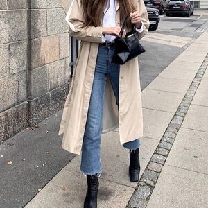 𝅺grlfrnd Grlfrnd Addison Straight Cropped Jeans Sz 25